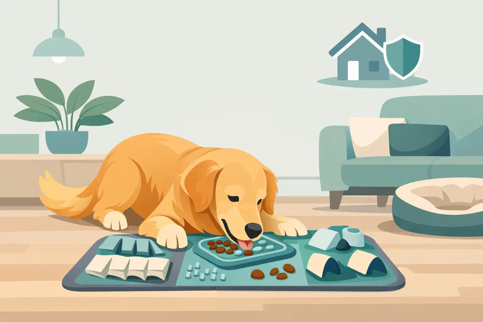 How to Use Dog Enrichment Mats at Home Safely
