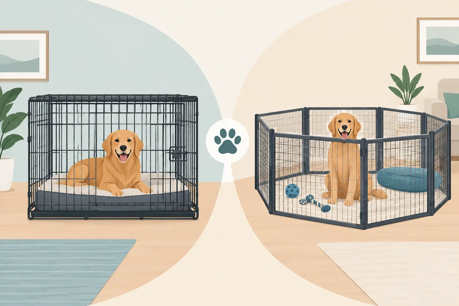Dog Crate Versus Playpen: Which Suits Your Dog?