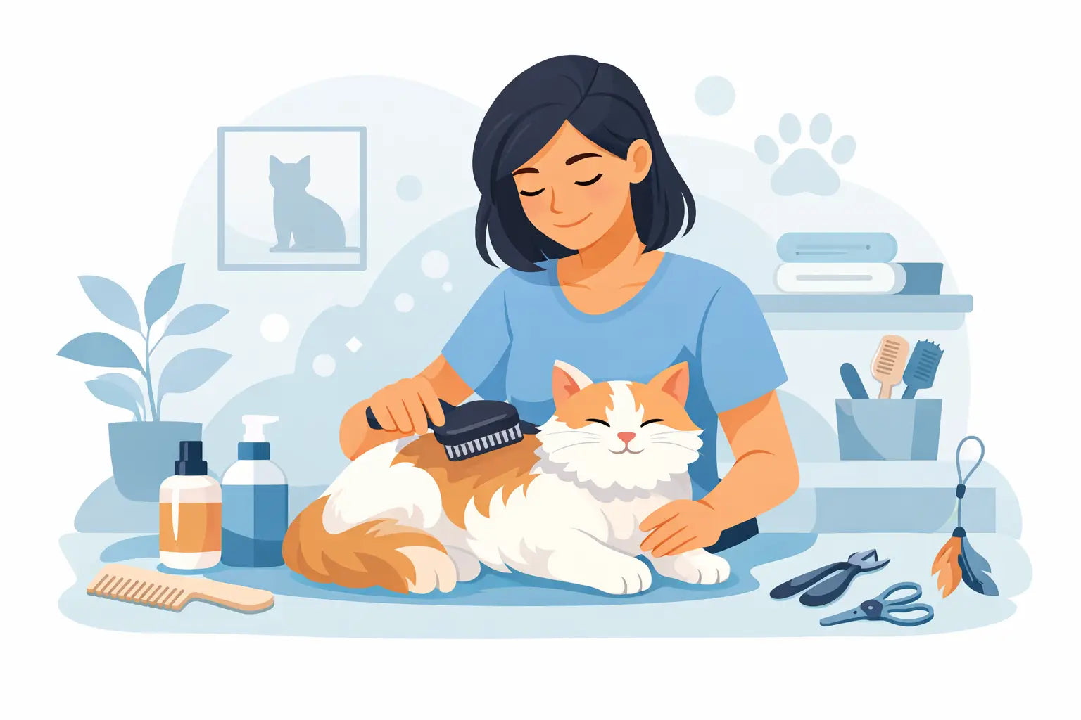 How to Groom a Cat at Home Properly