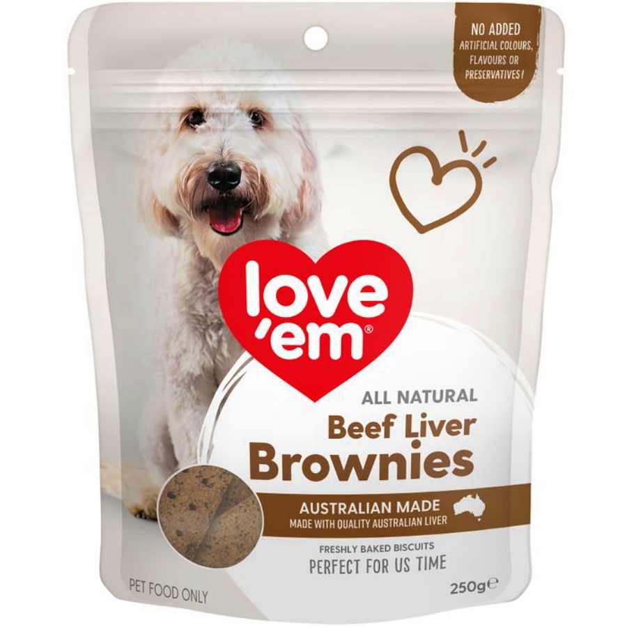 Love ‘Em – All Natural – Beef Liver Brownies - Pets and More