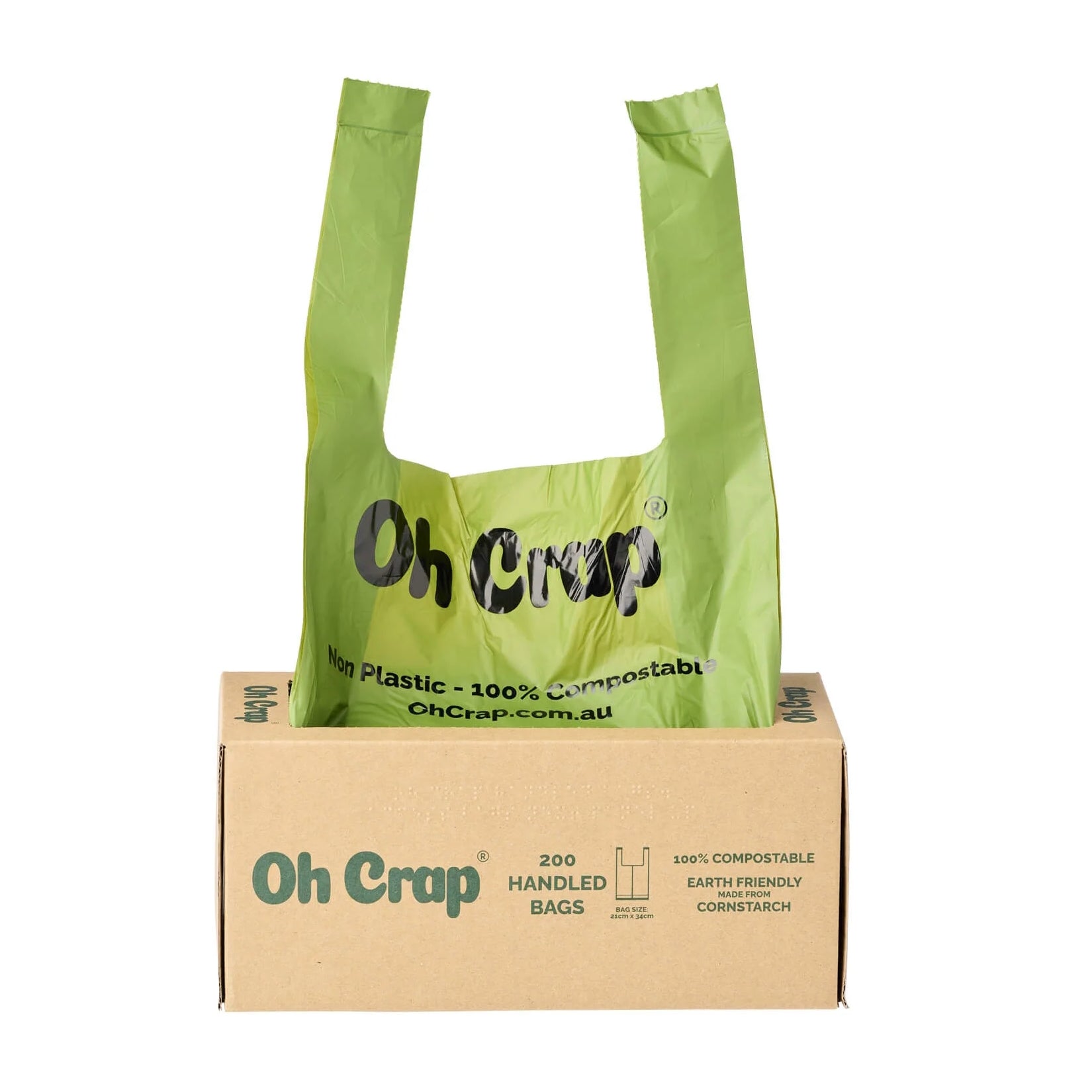 Oh Crap – Compostable Dog Poop Bags With Handles - Pets and More