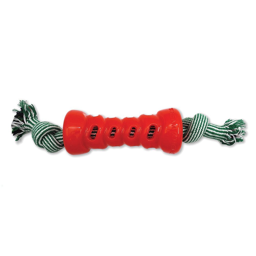 Scream – Xtreme Christmas Treat Bone – Red with Rope - Pets and More