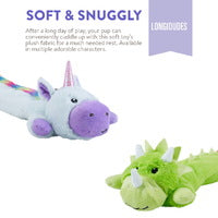 Charming Pet Longidudes Extra Long 75cm Plush Squeaker Dog Toy - Dino - Pets and More