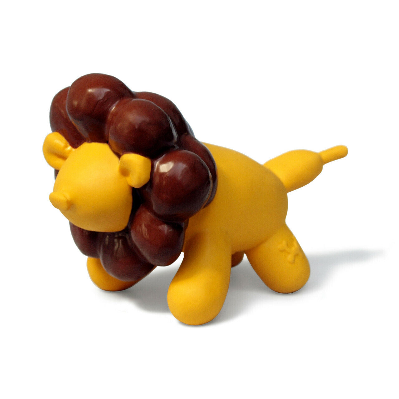 Charming Pet Latex Squeaker Dog Toy - Yellow Balloon Lion - Large - Pets and More