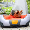 GiGwi – Canvas Round Bed – Red/Orange - Pets and More