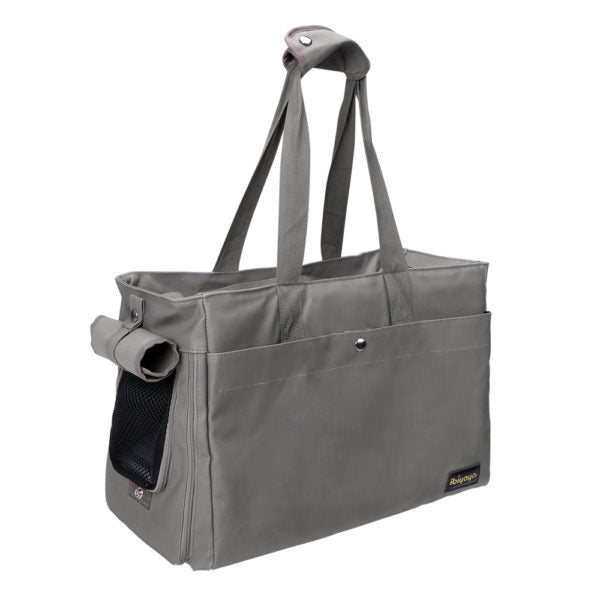 Ibiyaya Canvas Pet Carrier Tote for Cats & Dogs - Grey - Pets and More