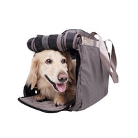 Ibiyaya Canvas Pet Carrier Tote for Cats & Dogs - Grey - Pets and More