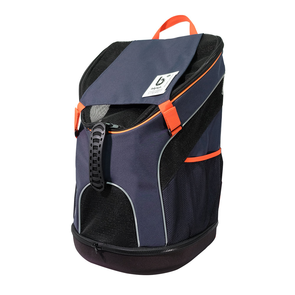 Ibiyaya Ultralight Backpack Pet Carrier - Navy Blue - Pets and More