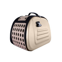Ibiyaya Classic EVA Collapsible Pet Carrier - Beige - Pets and More