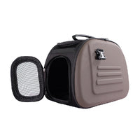 Ibiyaya Classic EVA Collapsible Pet Carrier - Chocolate - Pets and More
