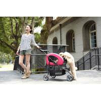 Ibiyaya 5-in-1 Combo EVA pet Carrier & Stroller - Hot Pink - Pets and More