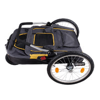 Ibiyaya The Hercules Heavy Duty Pet Stroller in Grey & Yellow - Pets and More