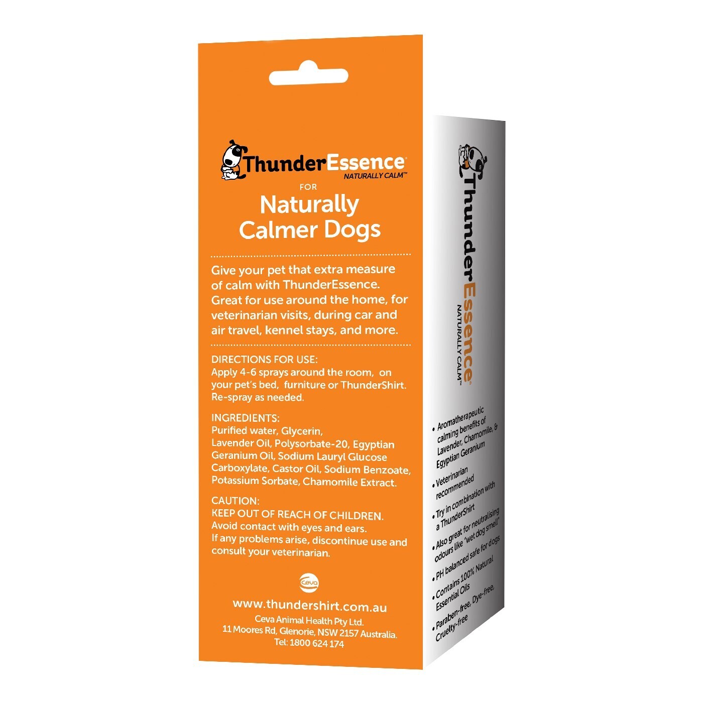 Thunder Essence Natural Spray for Canine Stress & Anxiety 118mL - Pets and More