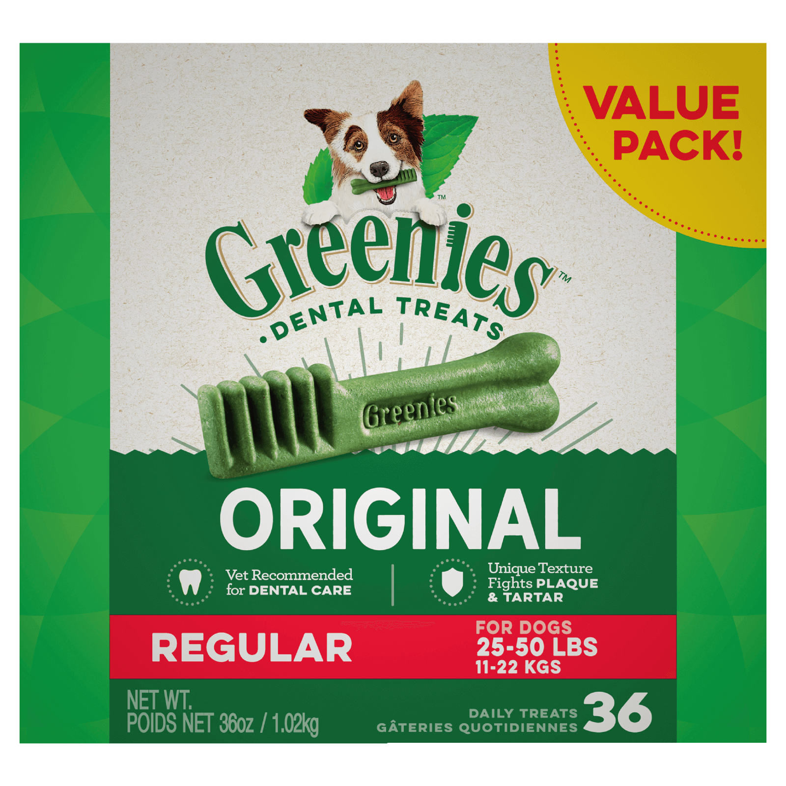 Greenies – Dental Dog Treats – Original – Value Pack - Pets and More