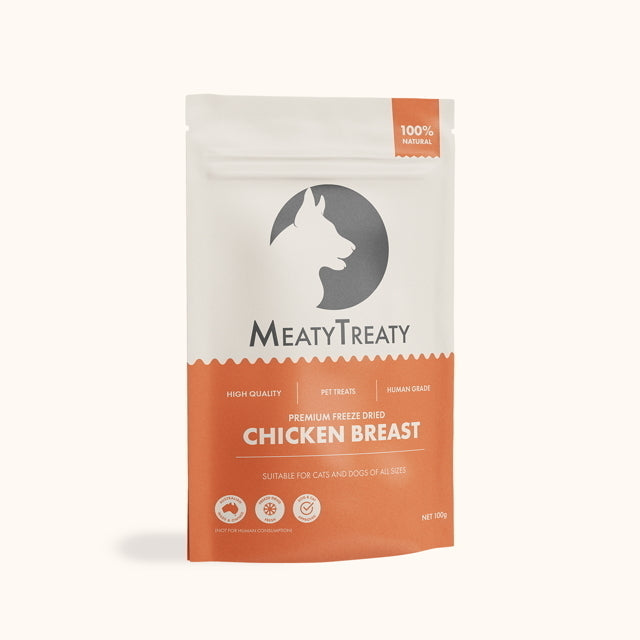 Meaty Treaty Freeze Dried Chicken Breast - Pets and More