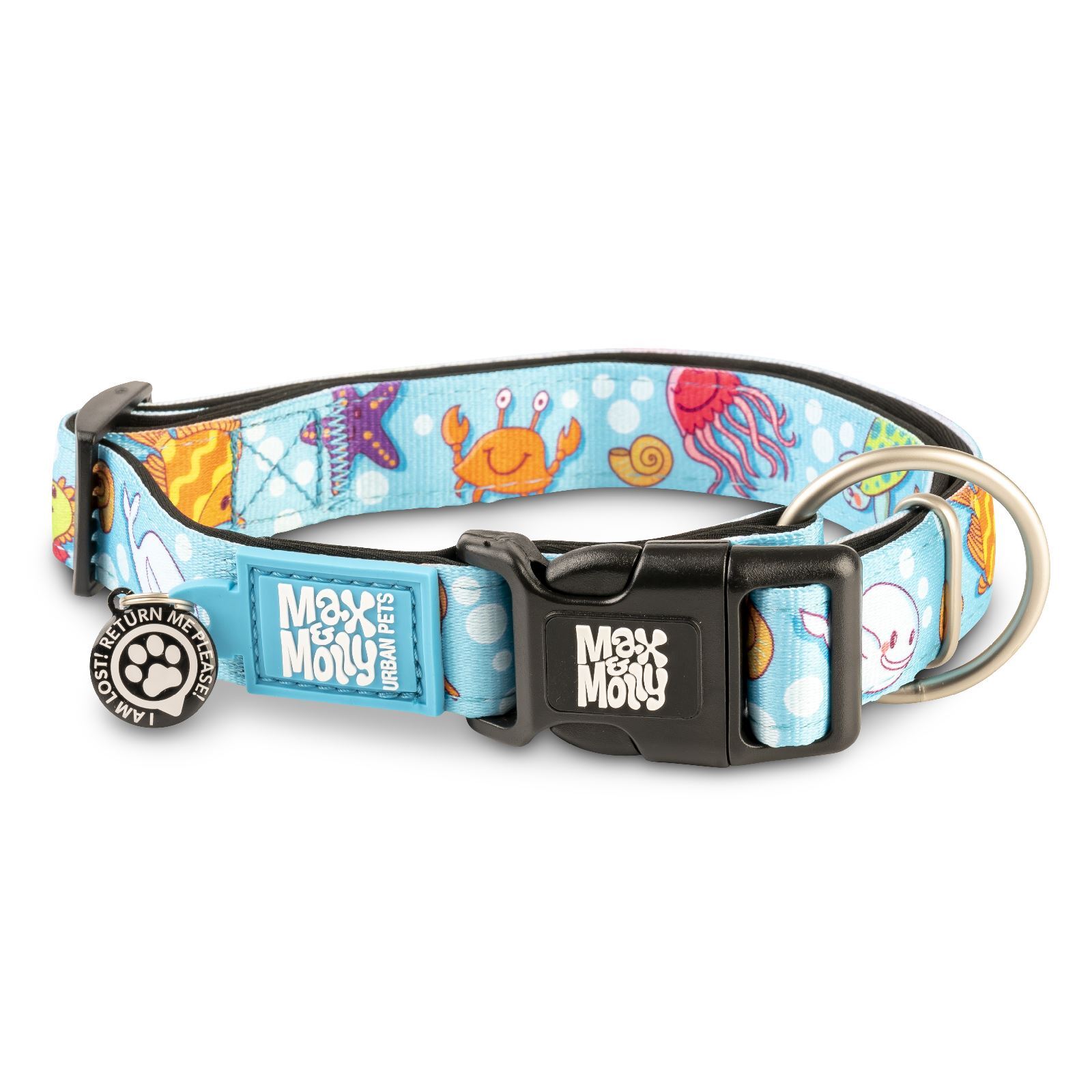 Max & Molly Smart ID Dog Collar - Blue Ocean - Pets and More