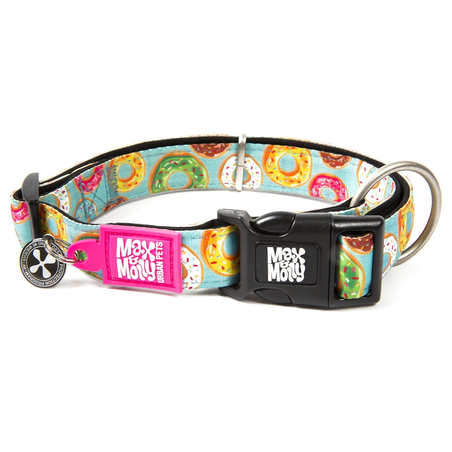 Max & Molly Smart ID Dog Collar - Donuts - Pets and More