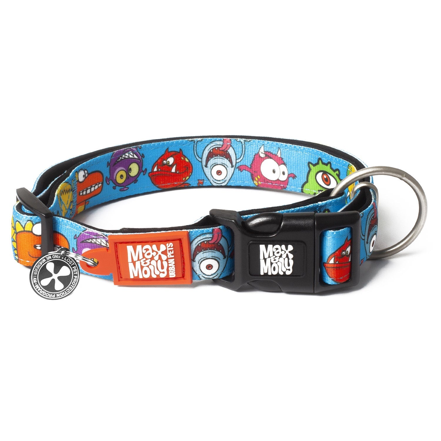 Max & Molly Smart ID Dog Collar - Little Monsters - Pets and More