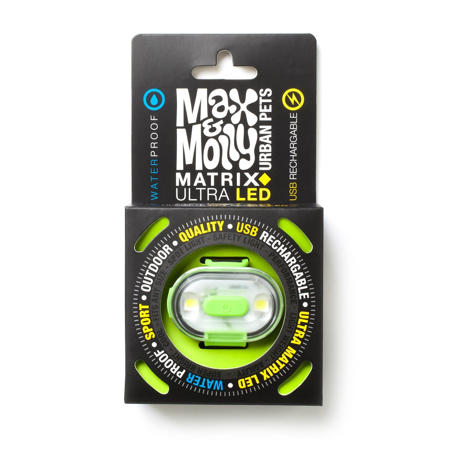 Max & Molly Matrix Ultra LED Harness/Collar Safety light - Pets and More