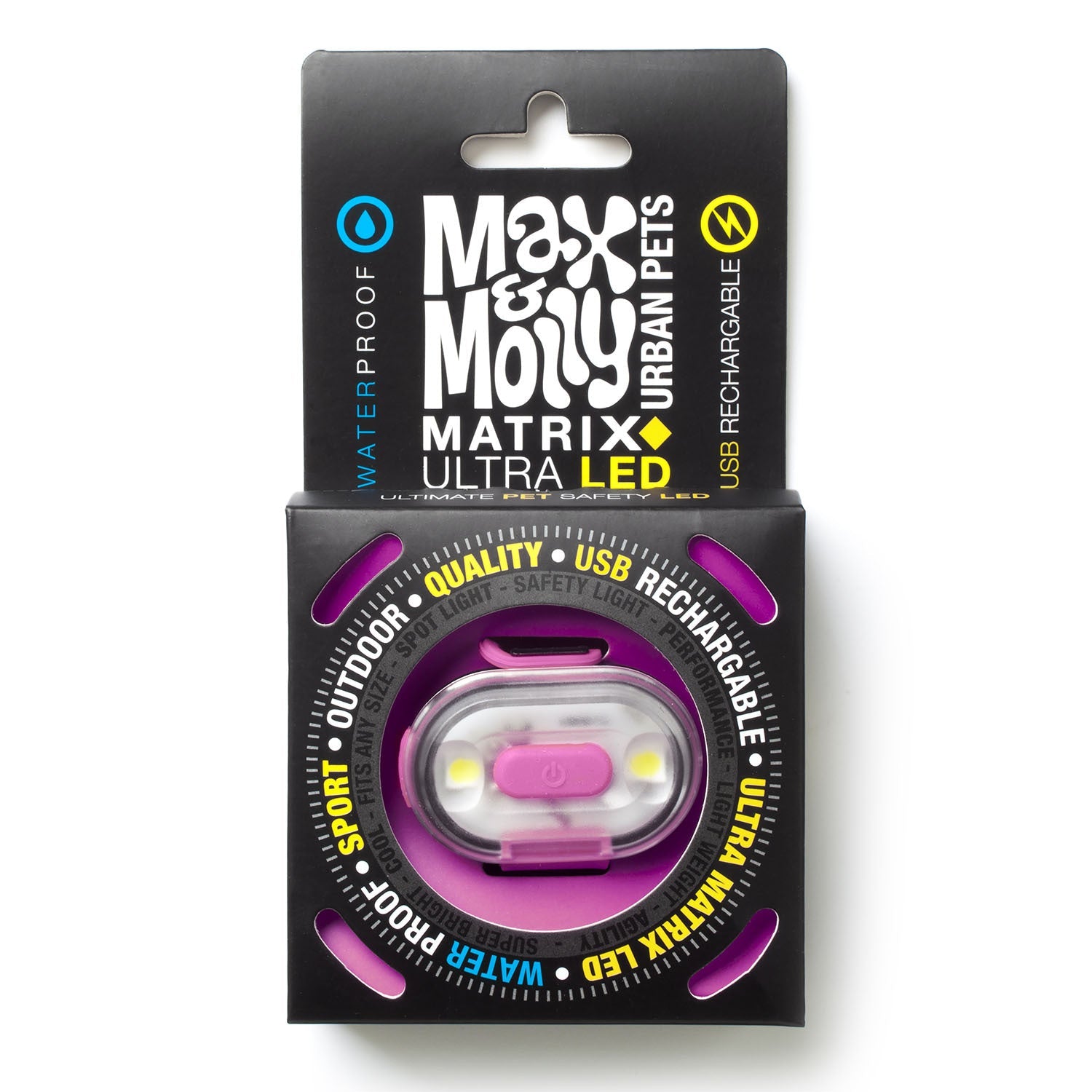 Max & Molly Matrix Ultra LED Harness/Collar Safety light - Pets and More