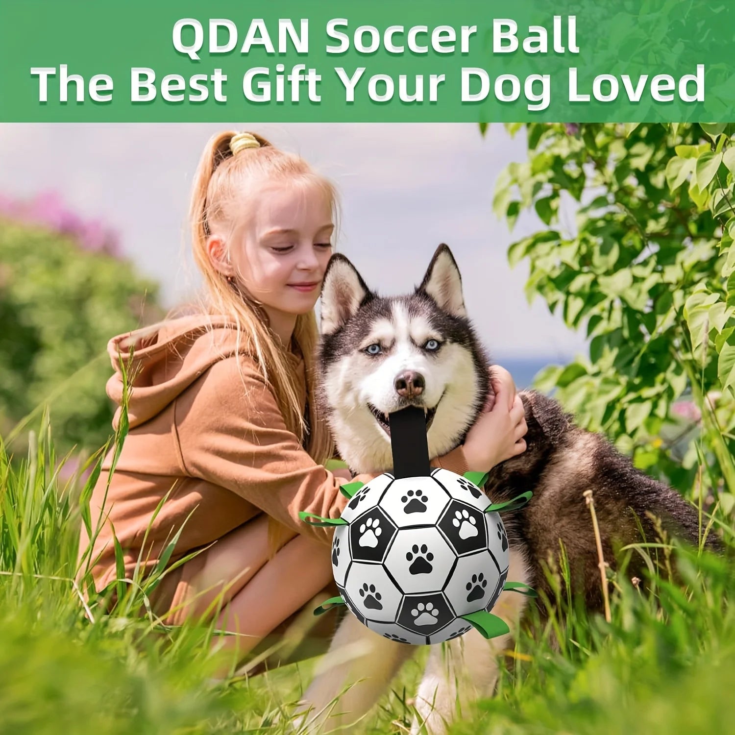 Soccer Toy with A Grip Ring - Pets and More