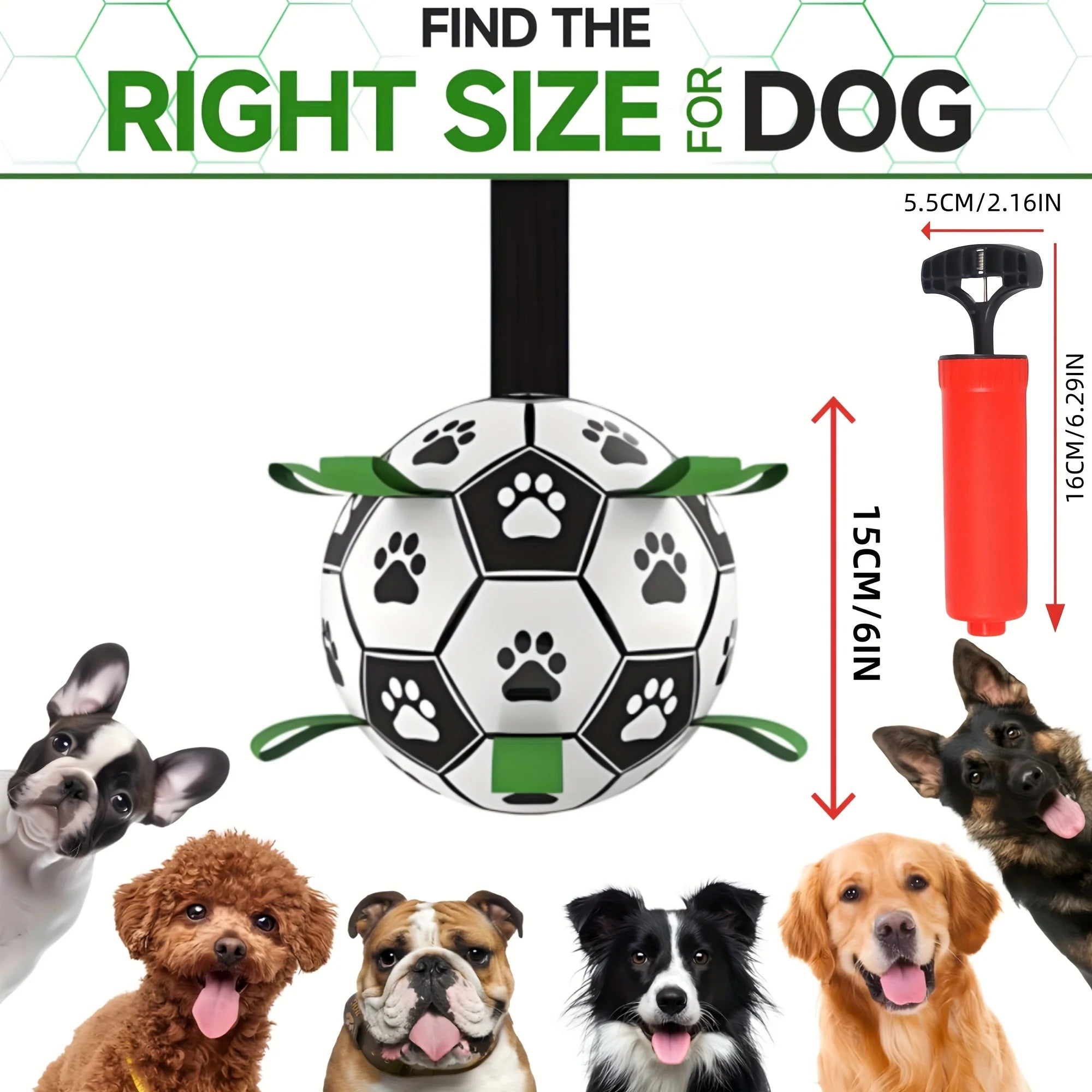 Soccer Toy with A Grip Ring - Pets and More