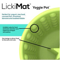Lickimat Yoggie Pot Slow Feeder Dog Bowl - Purple - Pets and More