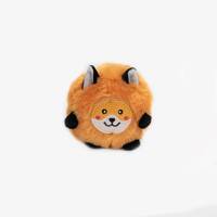 Zippy Paws Bushy Throw Plush Fetch Dog Toy - Fox - Pets and More