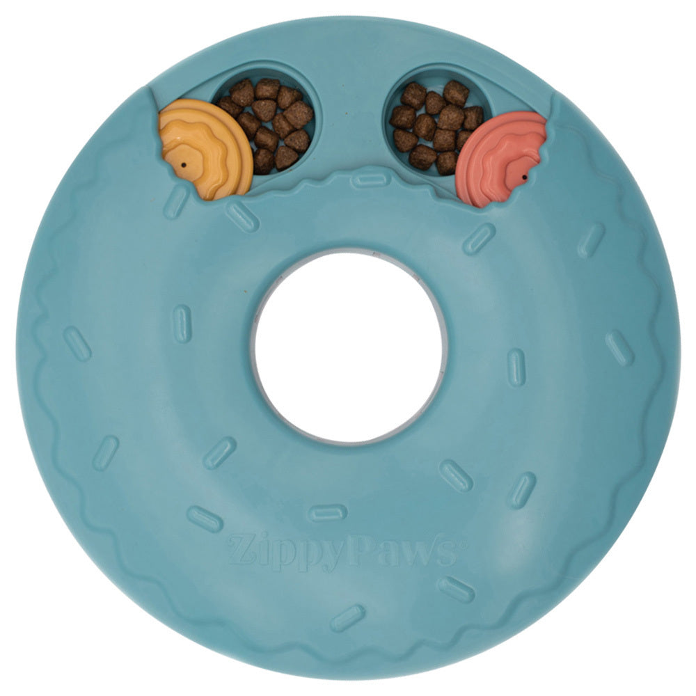 Zippy Paws SmartyPaws Puzzler Interactive Dog Toy - Donut Slider - Pets and More