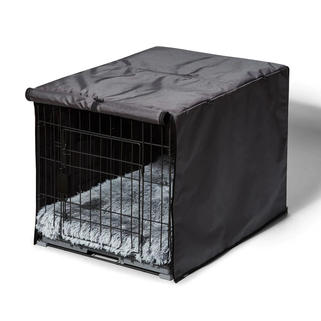 Snooza – Dog – 2 in 1 – Convertible Crate Cover – Grey - Pets and More