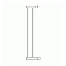 Lindam 14cm Silver Gate Extension - Pets and More