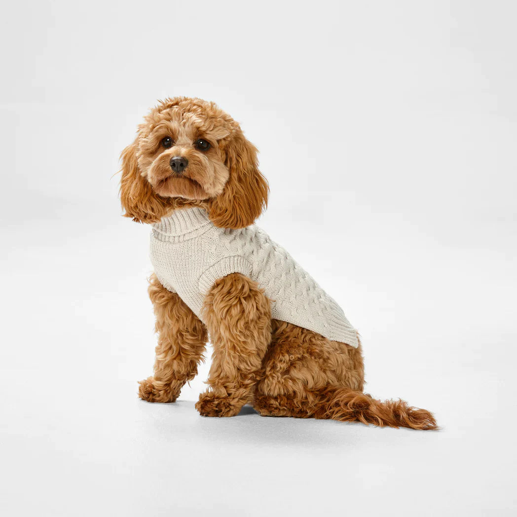 Snooza Wear – RPET Knit Polo – Oatmeal - Pets and More