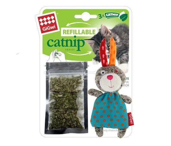 GiGwi – Refillable Catnip Characters – Rabbit - Pets and More