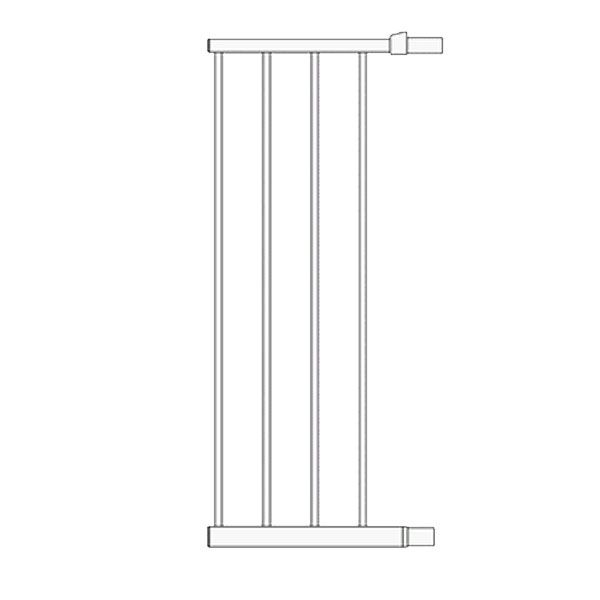 Lindam 28cm Silver Gate Extension - Pets and More