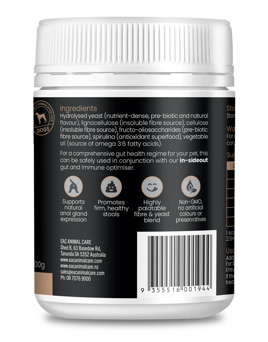 EAC Animal Care – Gut & Gland Anal Gland Expression Support for Dogs