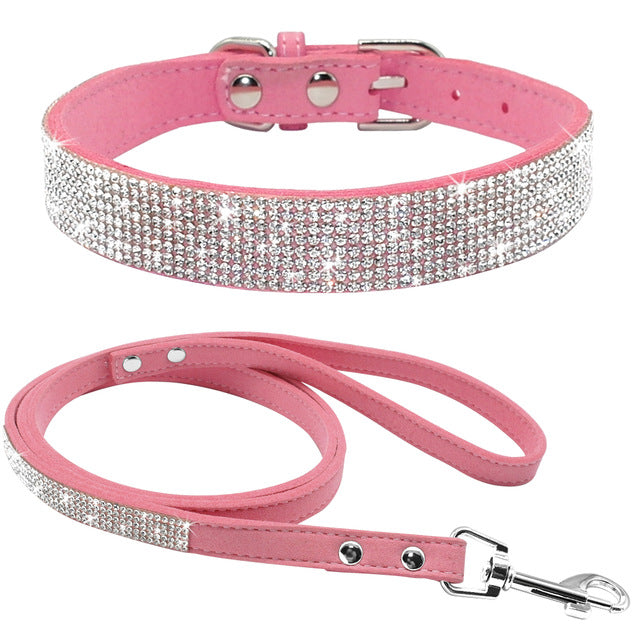 Sparkle Pet Collar and Leash Set - Pets and More