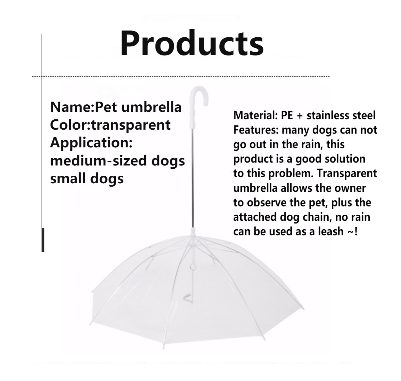 Pet Umbrella Leash - Pets and More