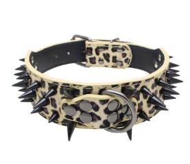 Spiked Studded Leather Collars - Pets and More