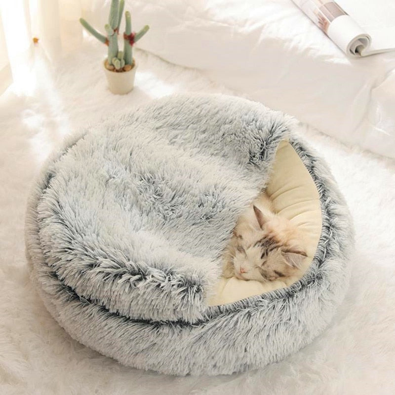 2 In 1 Long Plush Pet Bed - Pets and More