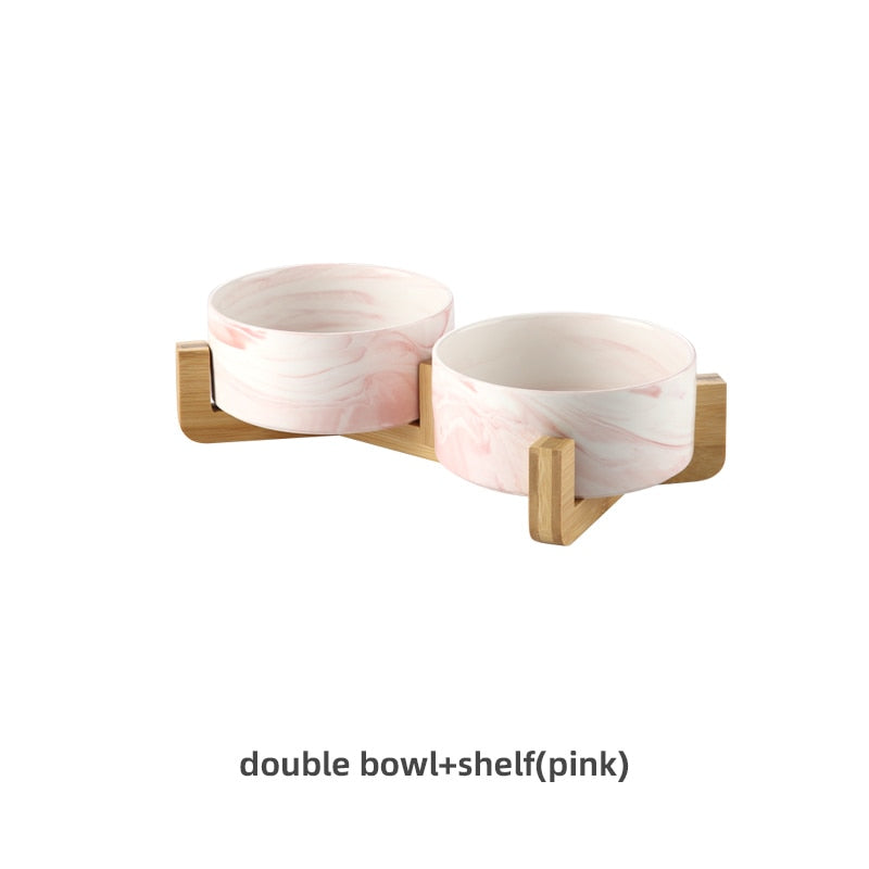 Marbling Ceramic Pet Bowls - Pets and More