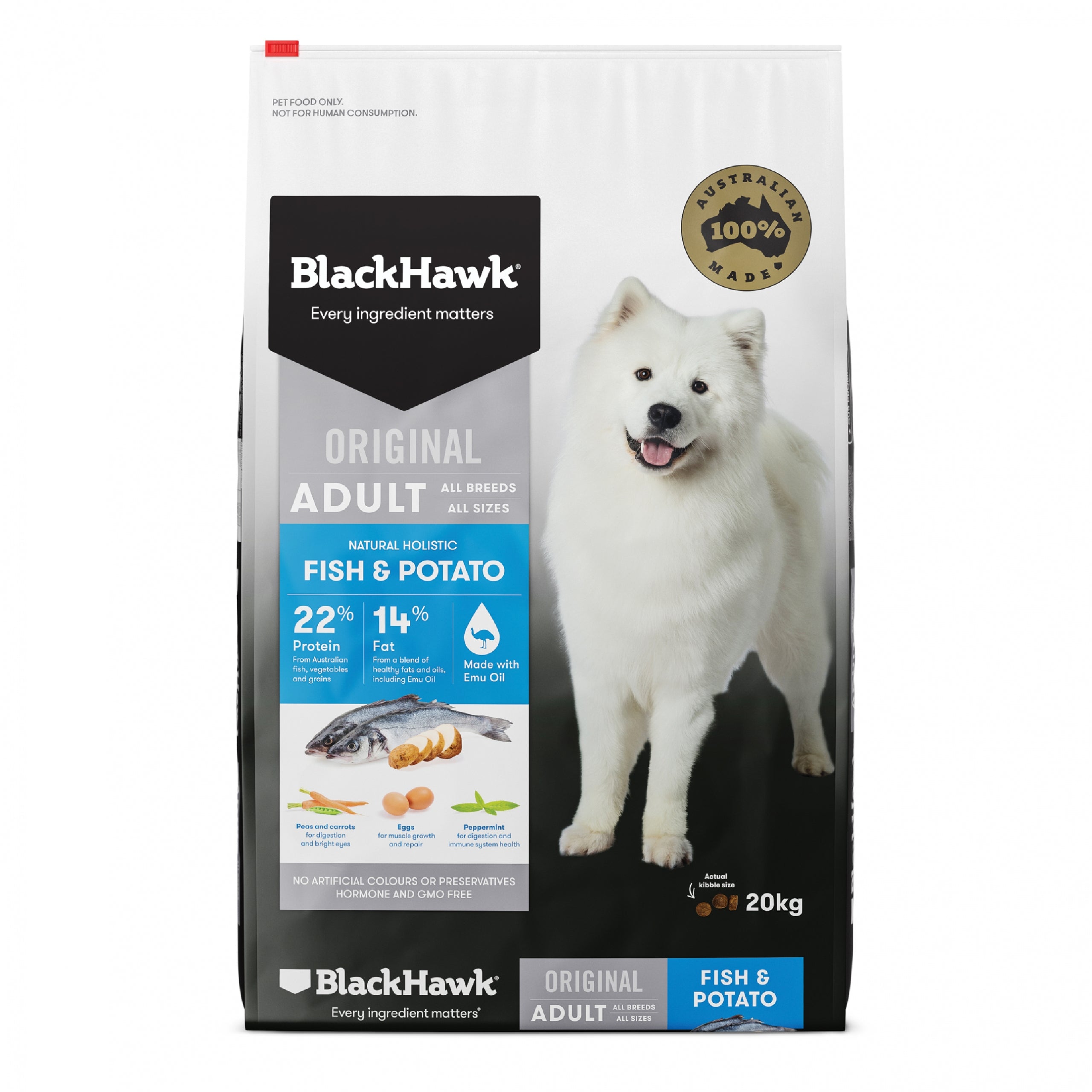 Black Hawk – Holistic – Adult Dog – Fish & Potato - Pets and More