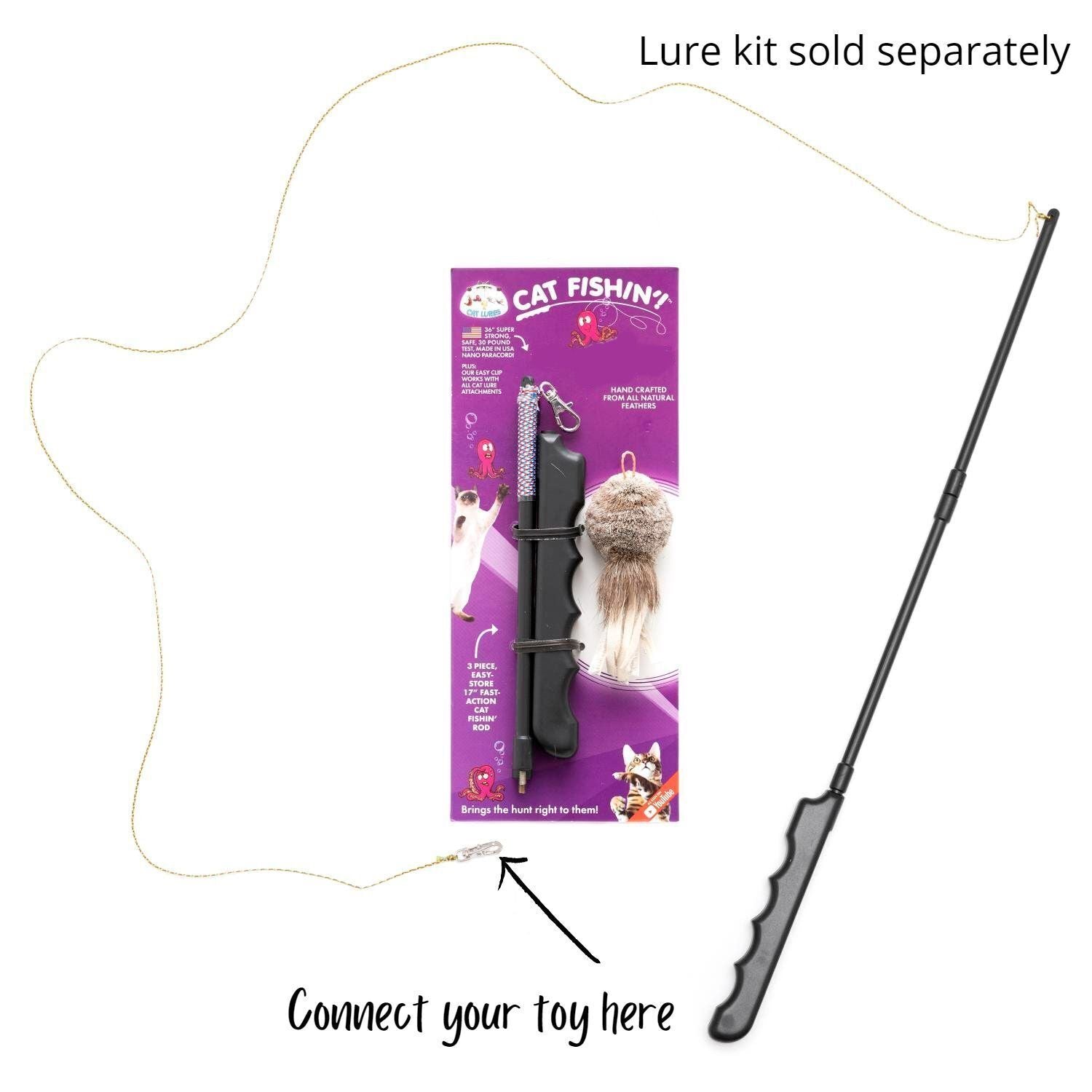 Cat Lures Replacement for Cat Lures & Wands - The Eye Fly - Pets and More