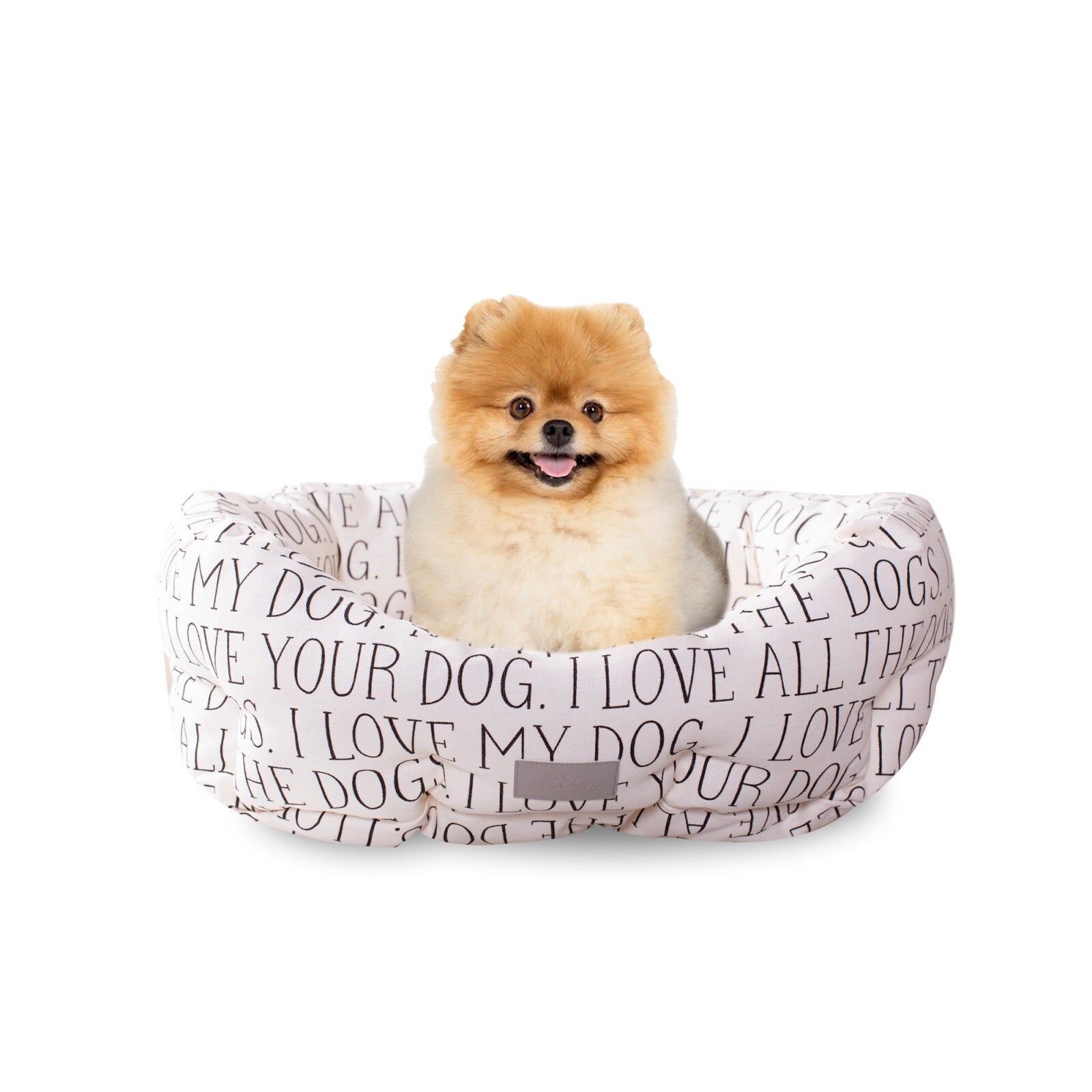 Fringe Studio Round Cuddler Dog Bed - All The Dogs - Pets and More
