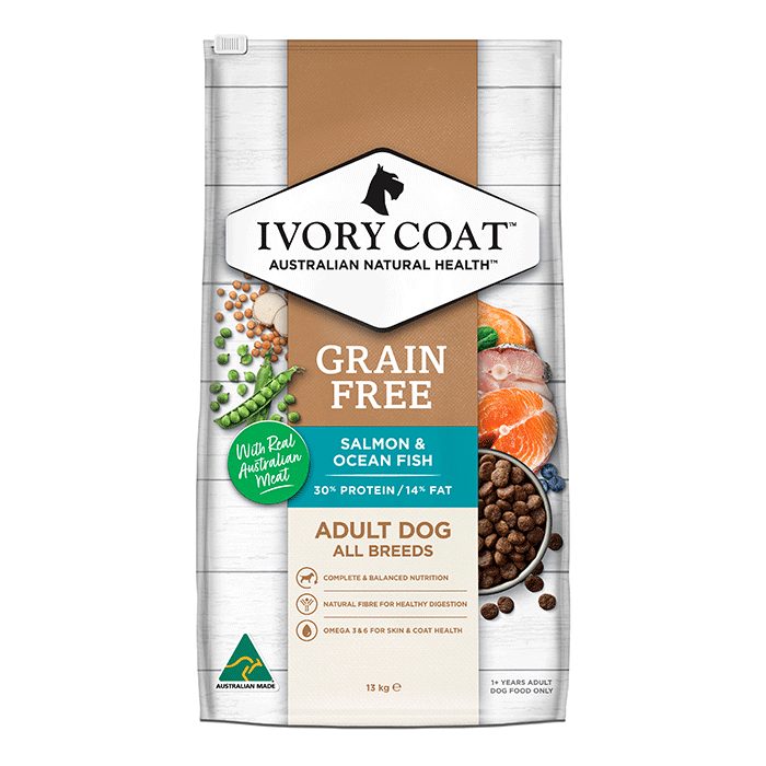 Ivory Coat – Adult Dog – Grain Free – Salmon & Ocean Fish - Pets and More