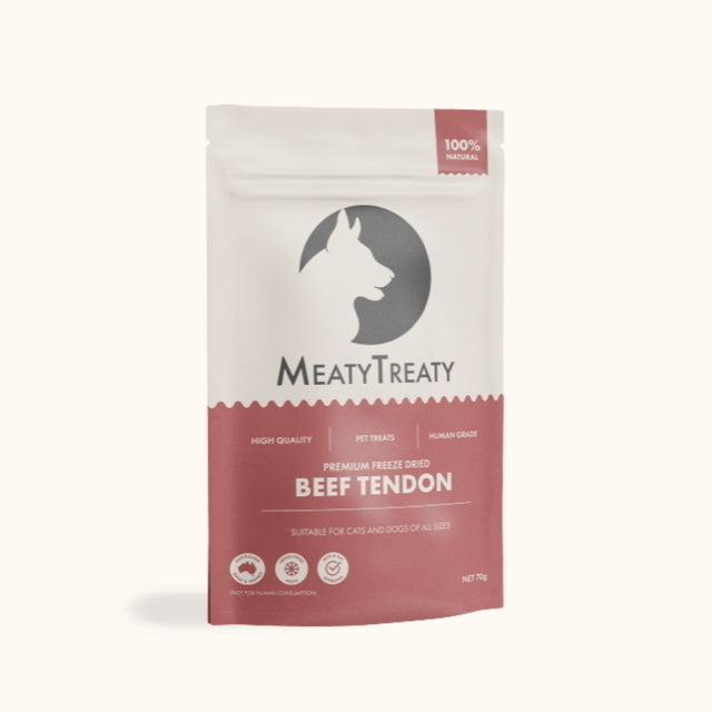 Meaty Treaty Australian Freeze Dried Beef Tendon - Pets and More