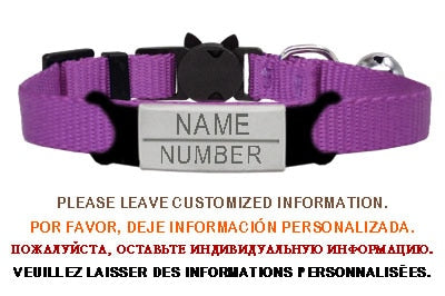 Breakaway Personalised ID Tag Cat and Puppy Collar - Pets and More