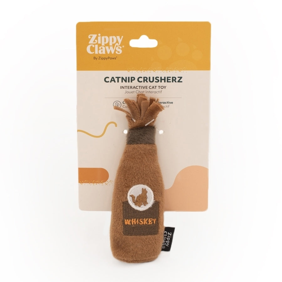 Zippy Paws ZippyClaws Catnip Crusherz Cat Toy - Whiskey - Pets and More