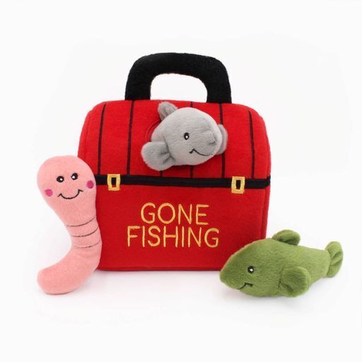 Zippy Paws Interactive Burrow Dog Toy - Tackle Box - Pets and More