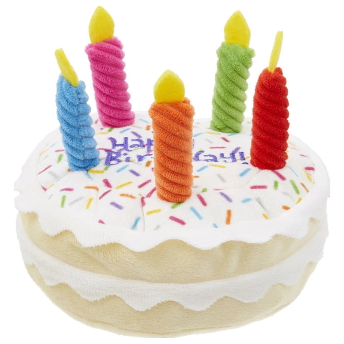 Fuzzy Friends - Plush Happy Birthday Cake - Pets and More