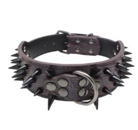 Spiked Studded Leather Collars - Pets and More